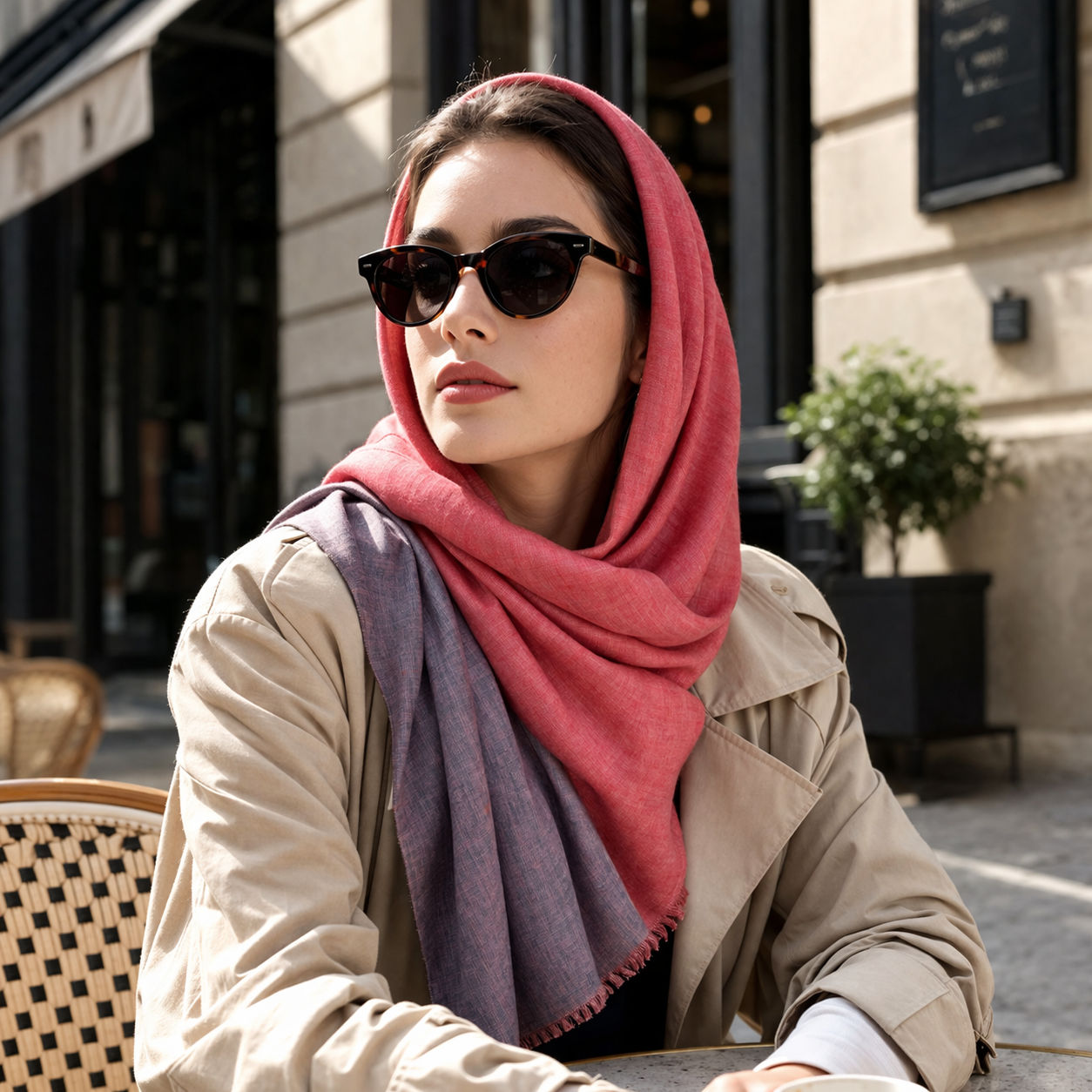 Marsala Reversible Shawl